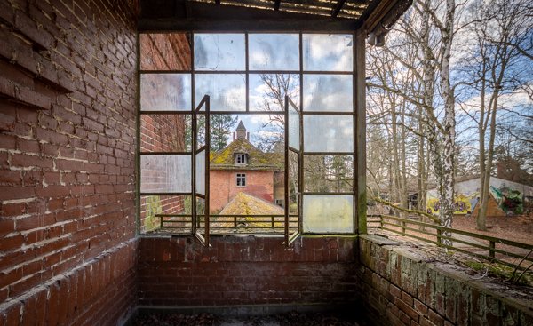 Looking out from the sun terrace