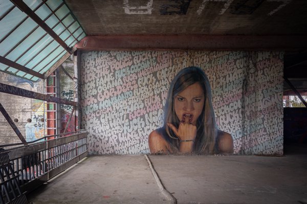 Portrait on an upper floor